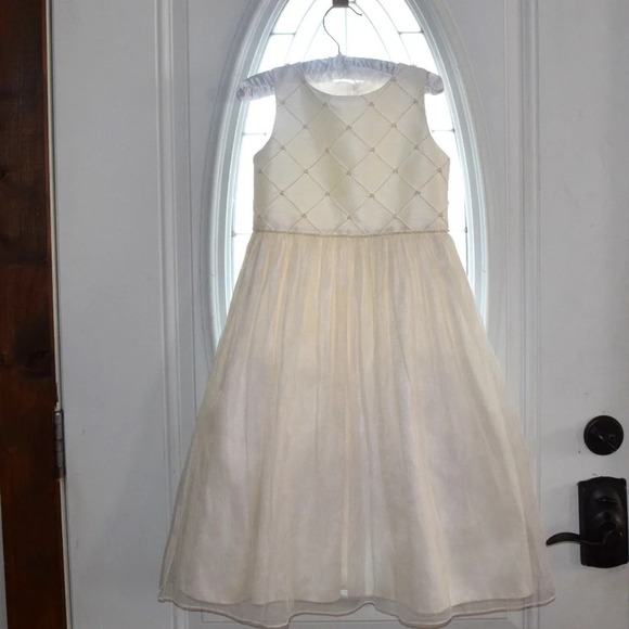 CINDERELLA Girl's Ivory Dress Size 6X - Picture 1 of 3